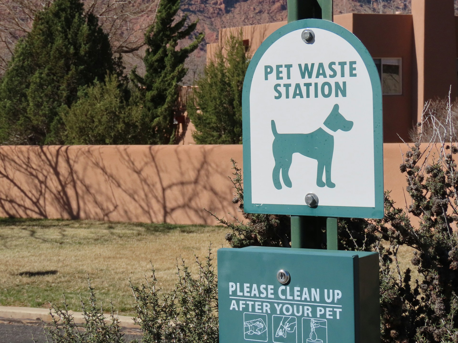 Dog waste station image